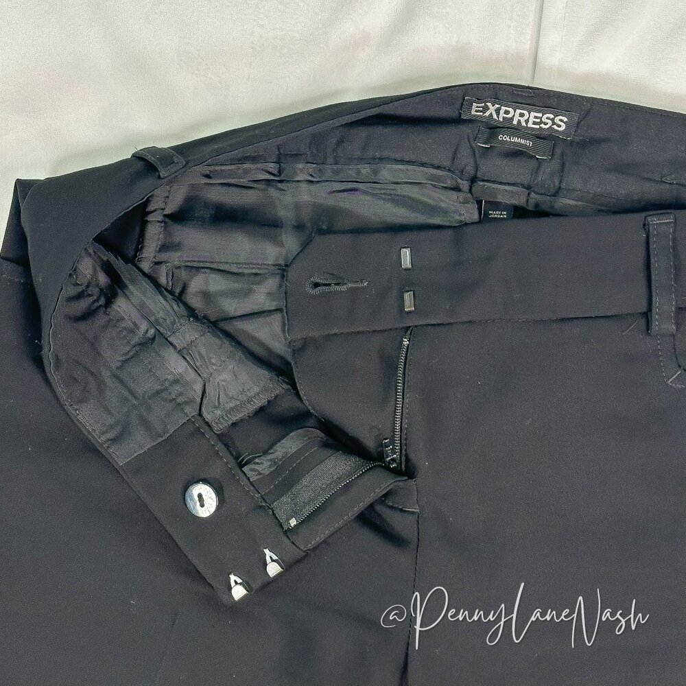 Express Columnist Barely Boot Trouser Pants Size 0R Black - Picture 7 of 13